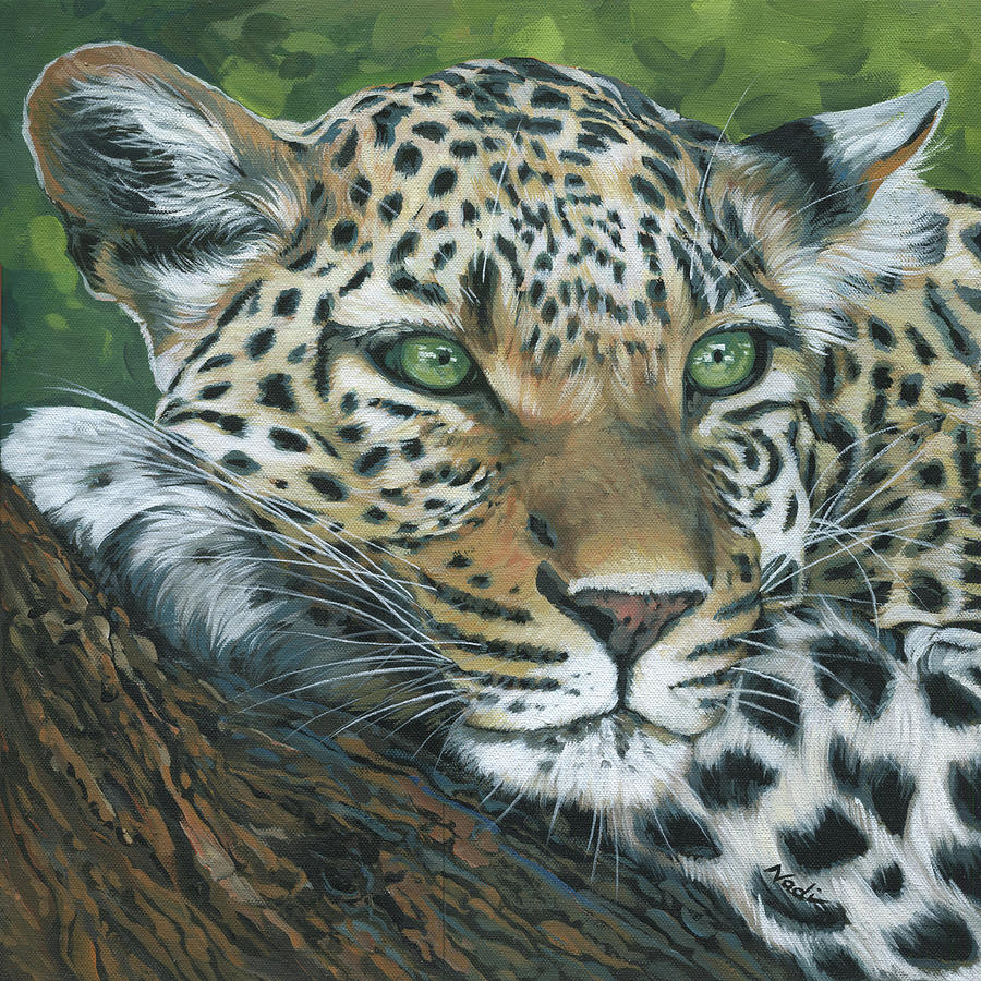 Leopard Painting by Nadi Spencer