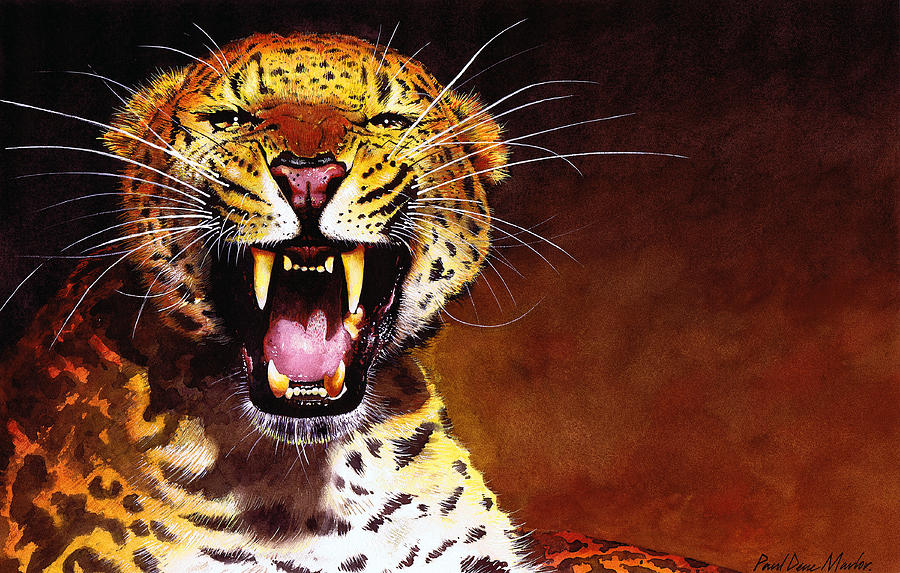 Leopard Painting by Paul Dene Marlor