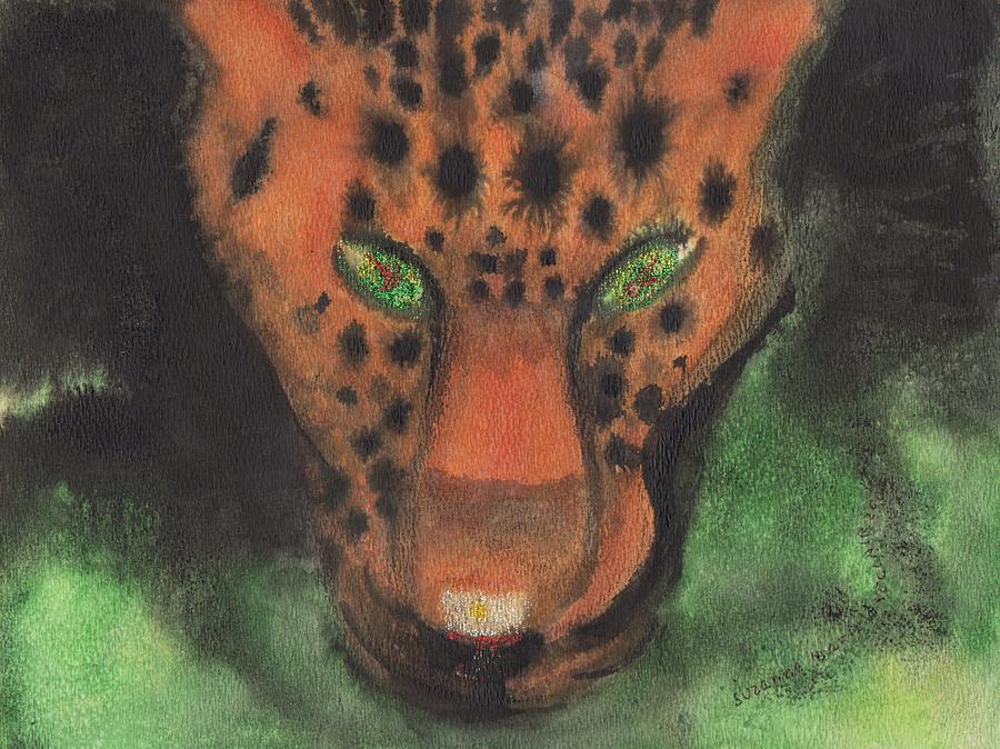 Leopard Painting - Leopard by Suzanne  Marie Leclair