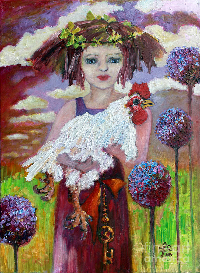 Leora - Save A Life and Save The World Entire Painting by Ginette Callaway