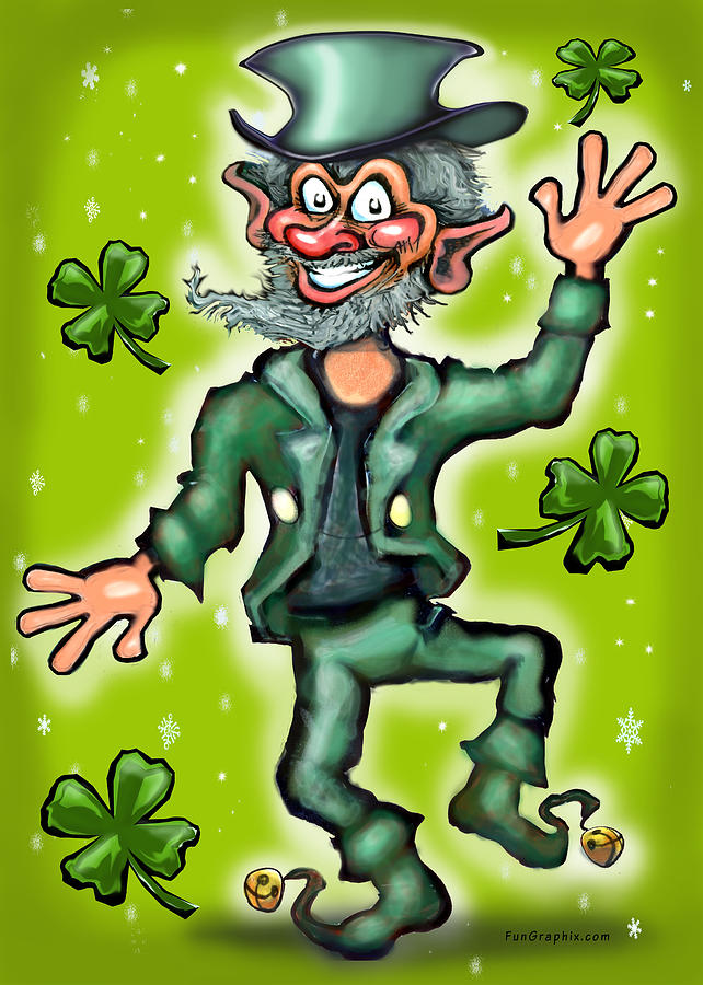 Leprechaun Painting by Kevin Middleton