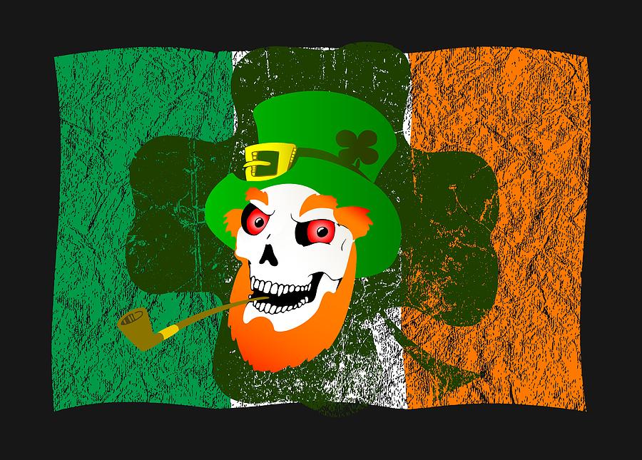 Leprechaun Skull Digital Art by Felikss Veilands