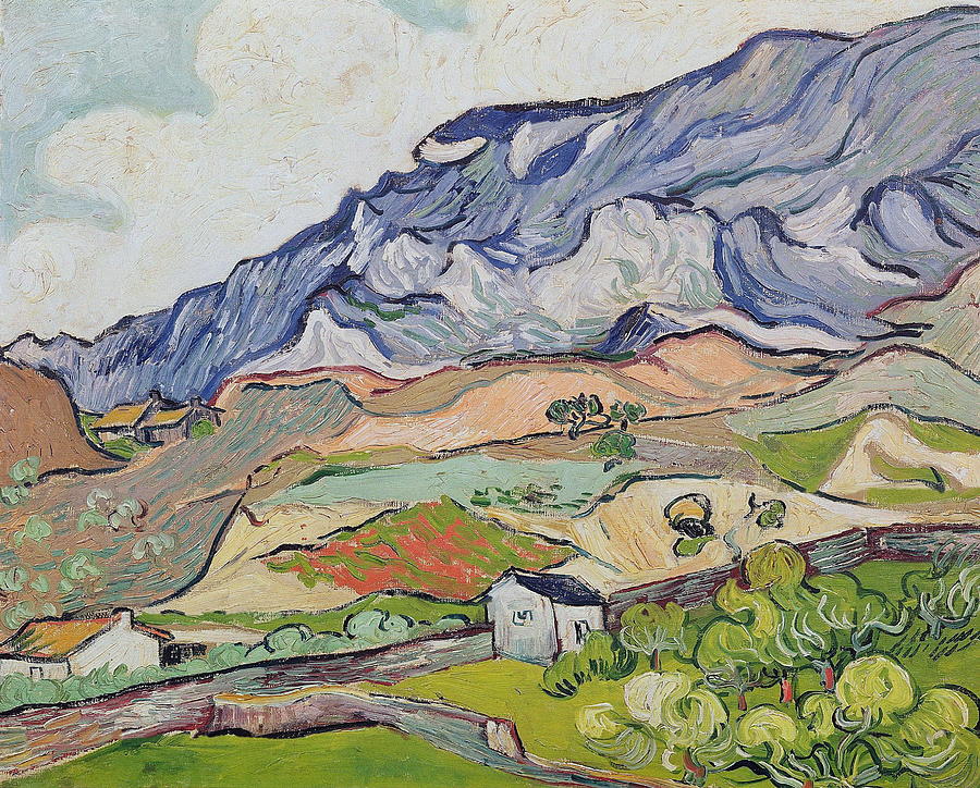Vincent Van Gogh Painting - Les Alpilles at Saint Remy by Vincent Van Gogh