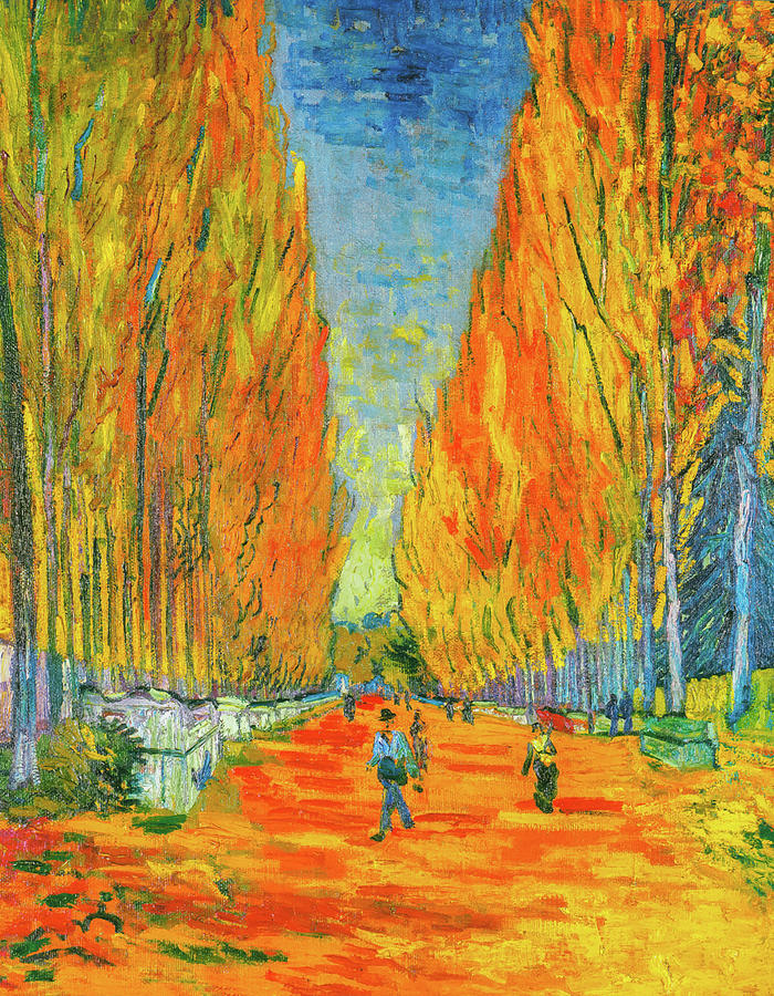 Les Alyscamps in 1888 Painting by Vincent Van Gogh