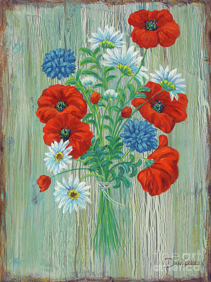 Flower Painting - Les Coquelicots by Danielle Perry