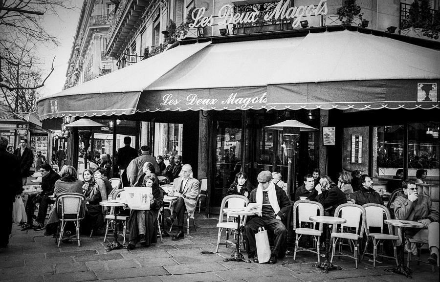 Les deux Magots . Pyrography by Cyril Jayant