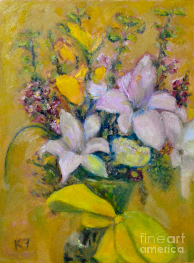 Les Fleurs de Mai Painting by Karen Francis