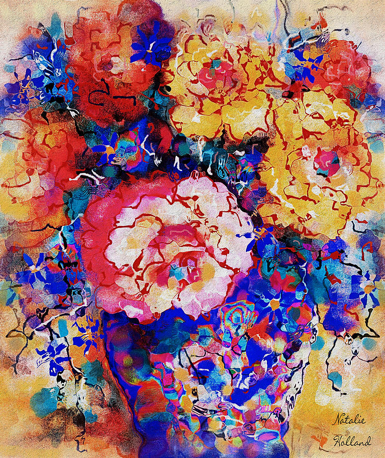 Les Fleurs Painting by Natalie Holland