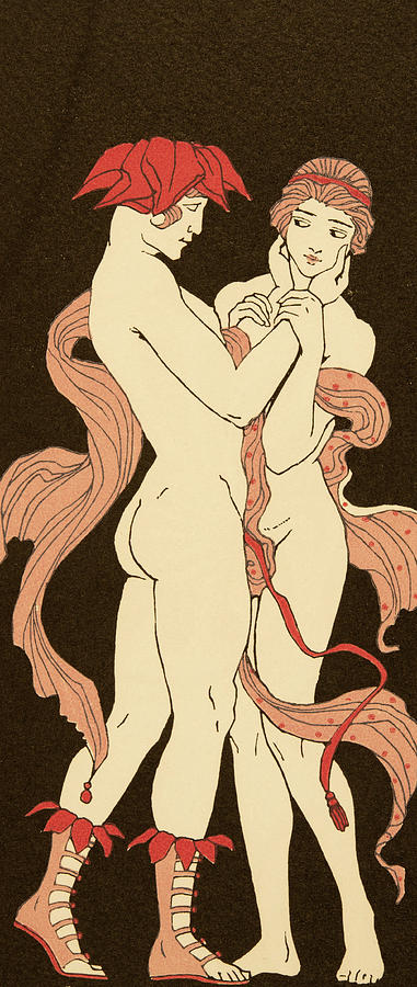 Les Remords Painting by Georges Barbier
