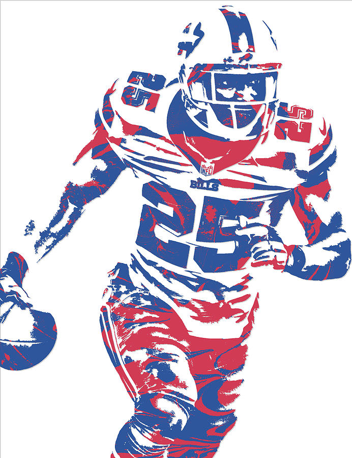 Buffalo Bills Team Vintage Art Mixed Media by Joe Hamilton - Pixels