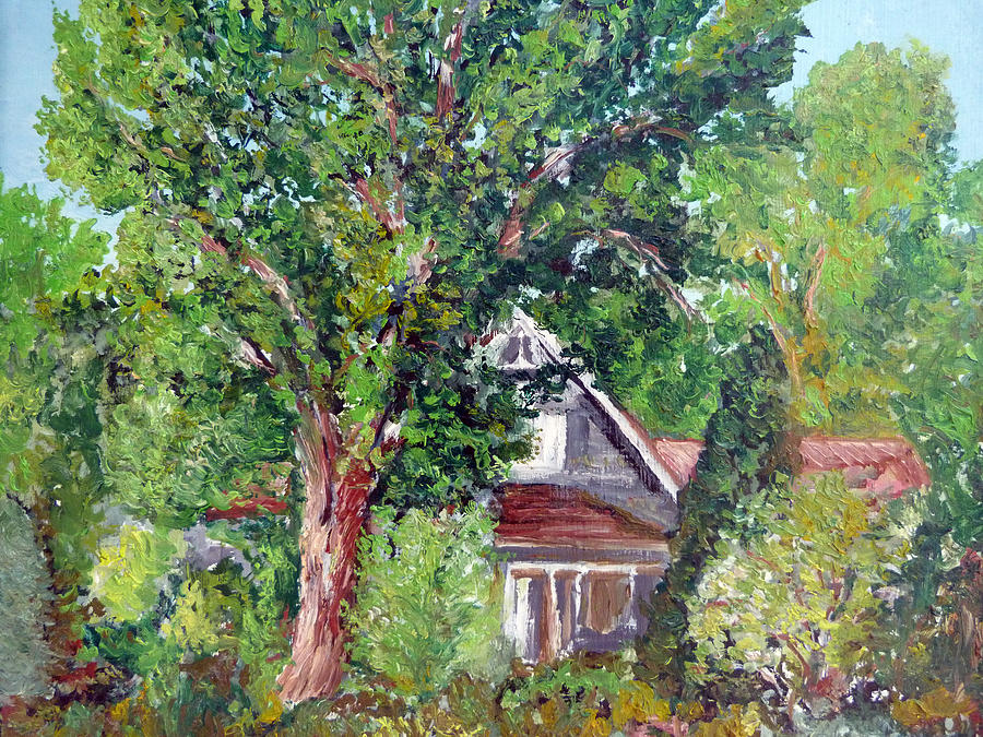 Lesher Homestead Boulder CO Painting by Tom Roderick