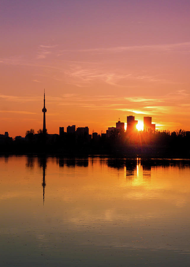 Leslie Street Spit Toronto Canada Sunset Photograph by Brian Carson