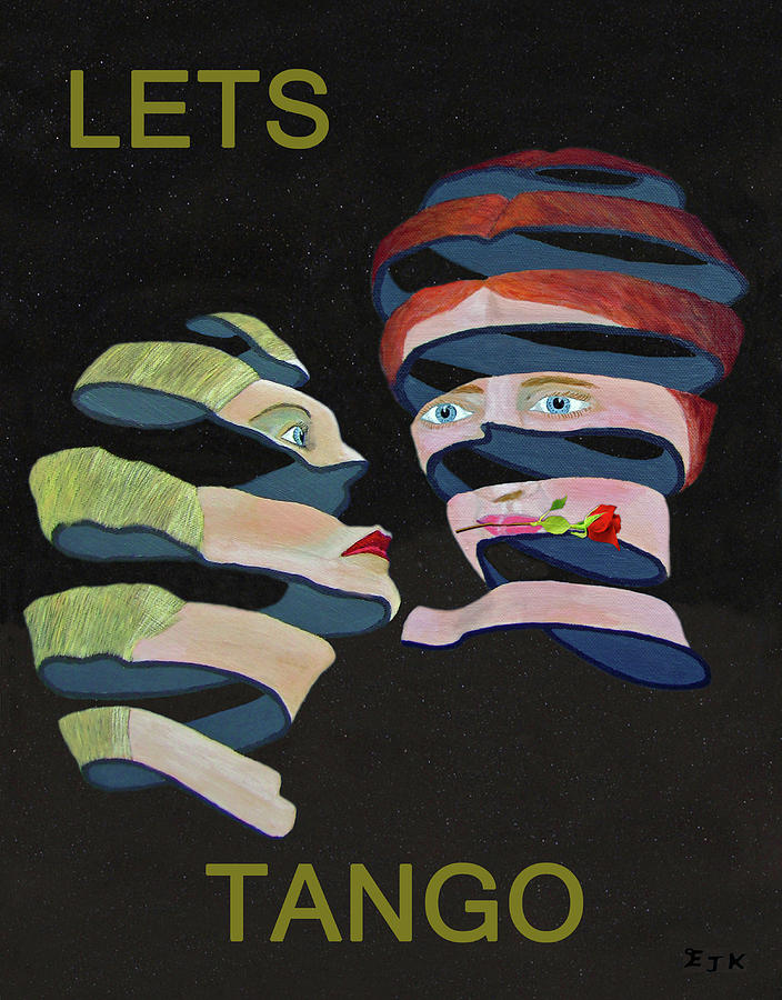 Holiday Mixed Media - Lesvos Rose Lets Tango by Eric Kempson