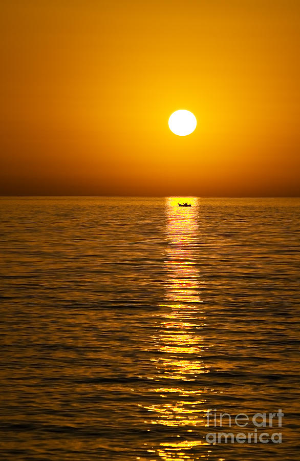 Summer Photograph - Lesvos Sunset by Meirion Matthias