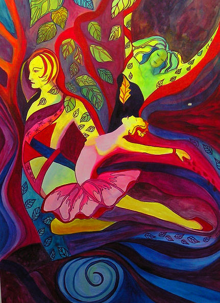 Dancing Painting - Let Go by Carolyn LeGrand