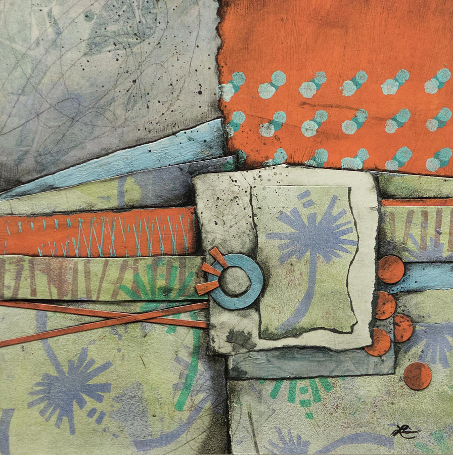 Abstract Mixed Media - Let Go with a Gentle Breeze by Laura Lein-Svencner