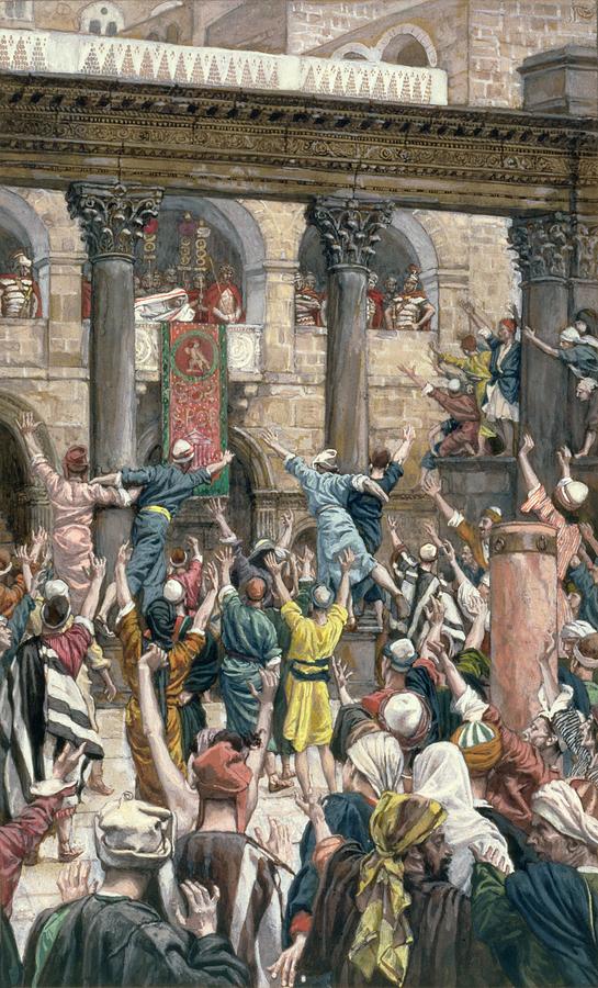 Architecture Painting - Let Him be Crucified by Tissot