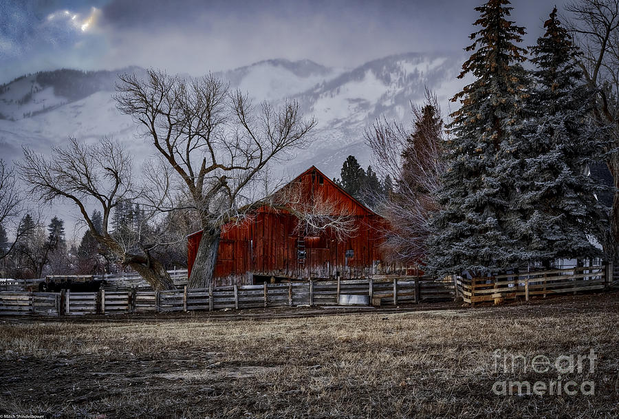 Barn Photograph - Let It Be by Mitch Shindelbower