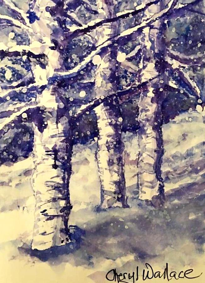 Let it Snow Painting by Cheryl Wallace