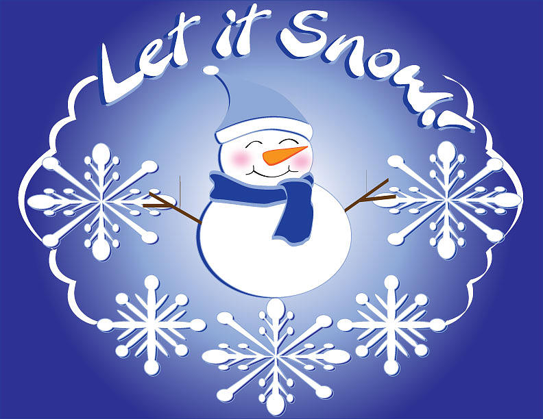 let it snow clipart