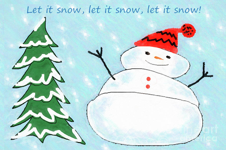 Let It Snow Digital Art by Susan Lafleur