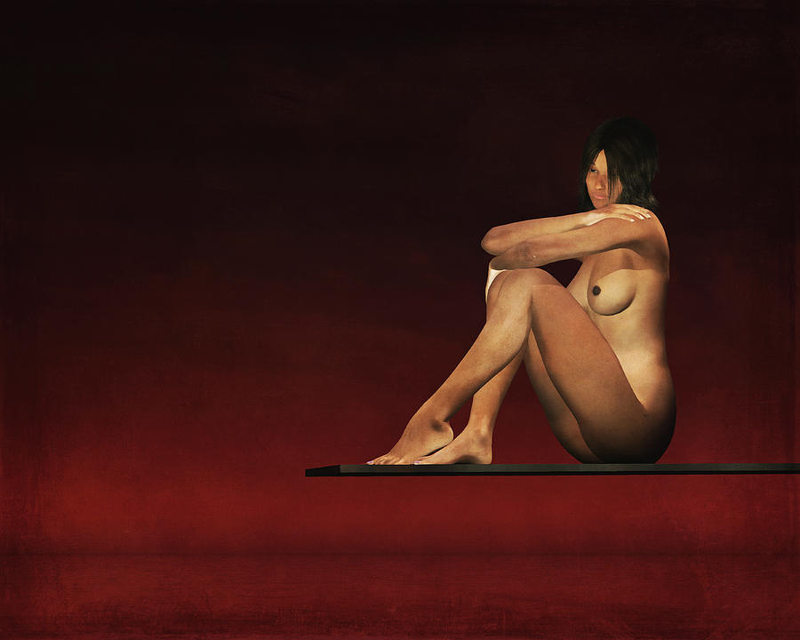 Nude Painting - Let me think a moment by Jan Keteleer