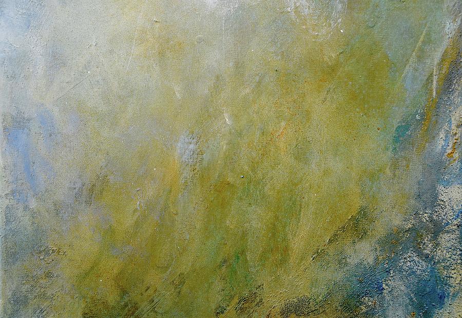 Abstract Painting - Let the Earth Bring Forth Grass by Laurie Snow Hein