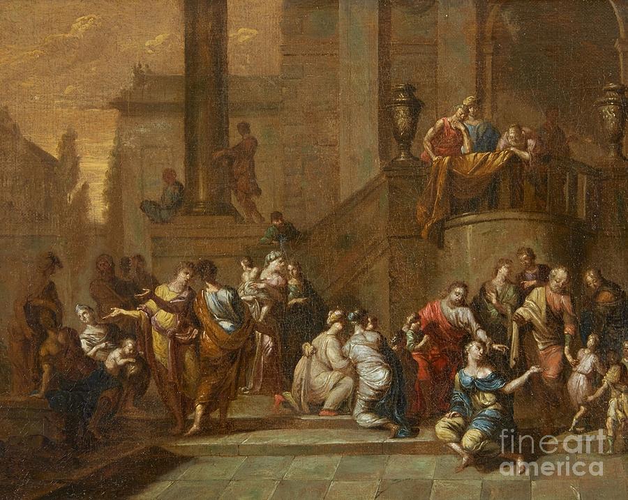 18th Century Painting - Let the Little Children Come to Me Christ Healing the Paralytic by MotionAge Designs