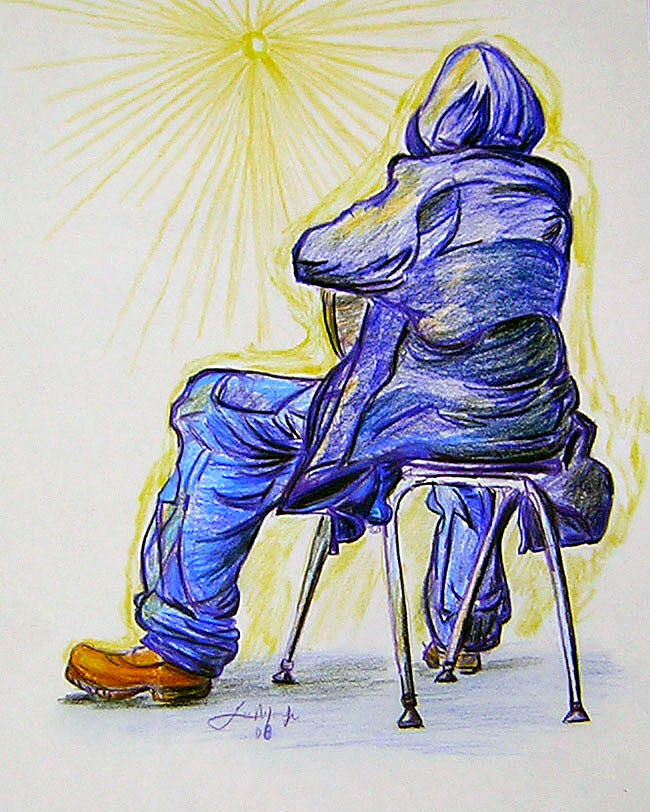Let The Sunshine In Drawing by Lee Nixon