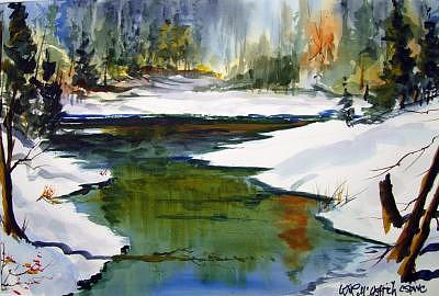 Let The Thaw Begin Painting by Wilfred McOstrich