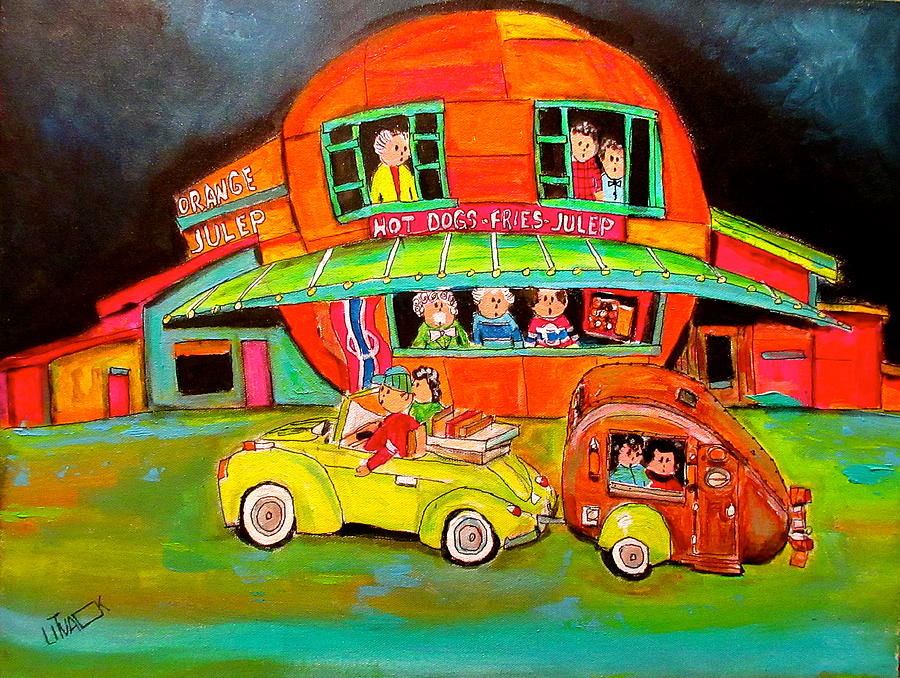 Let the Trip Begin at the Julep Painting by Michael Litvack