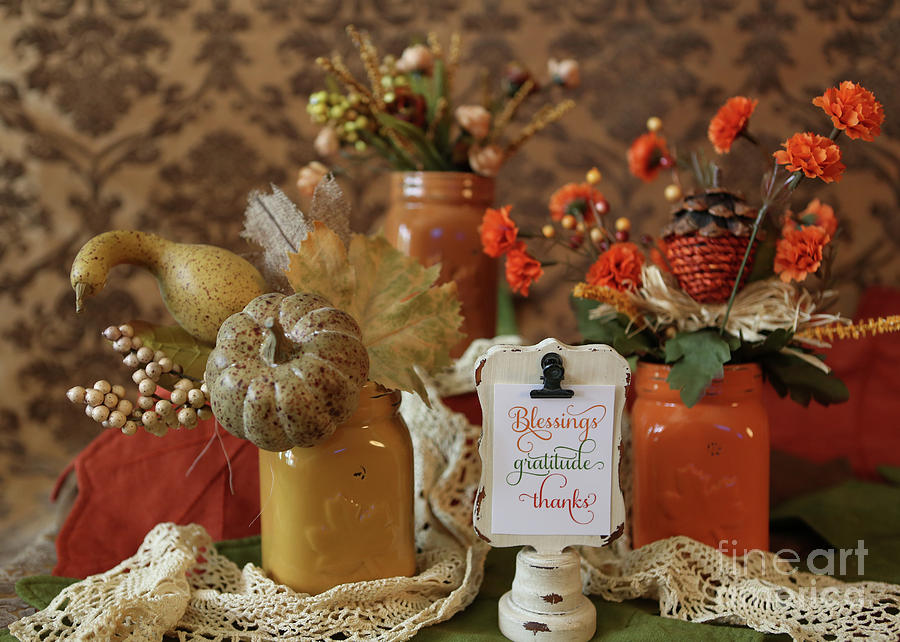 Thanksgiving Photograph - Let Us Give Thanks by A New Focus Photography