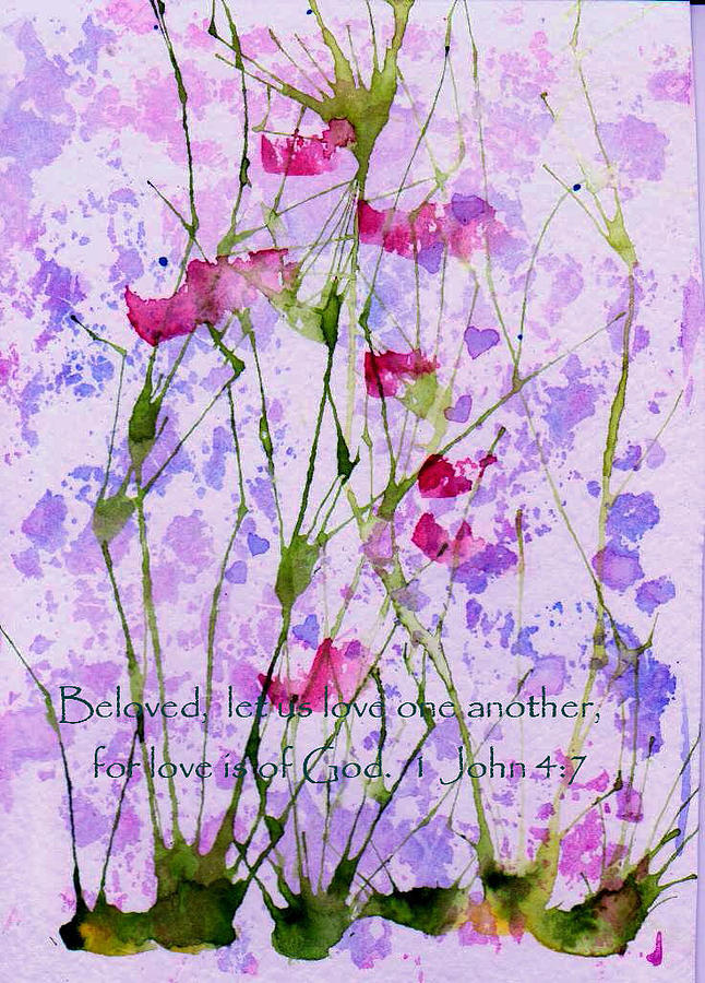 Let us love one another Painting by Anne Duke