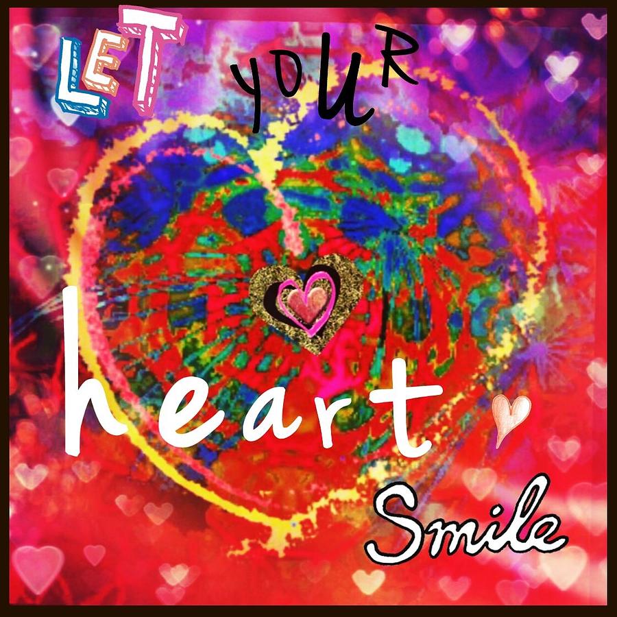 Let your heart smile Mixed Media by Christine Paris