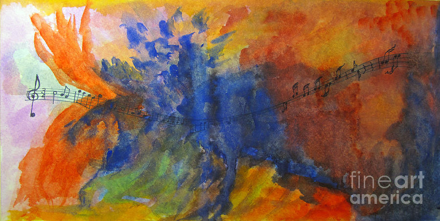 Music Painting - Let Your Music Take Wing by Sandy McIntire
