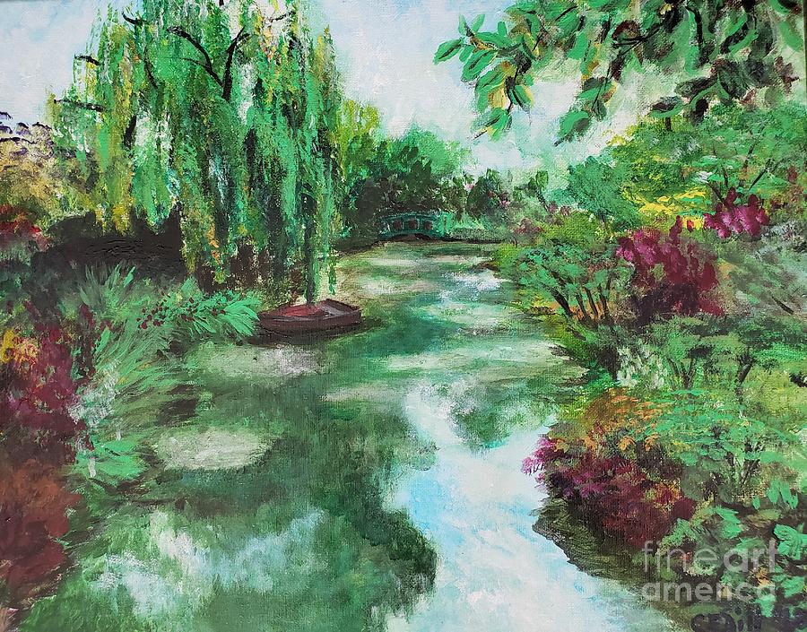 Letang de Claude Monet, Giverny, France Painting by C E Dill