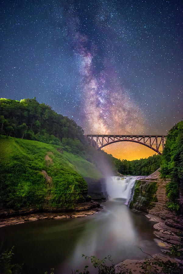 Letchworth and the Milky Way Photograph by Mark Papke