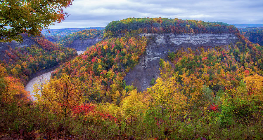 Nature Photograph - Letchworth Great Bend by Mark Papke