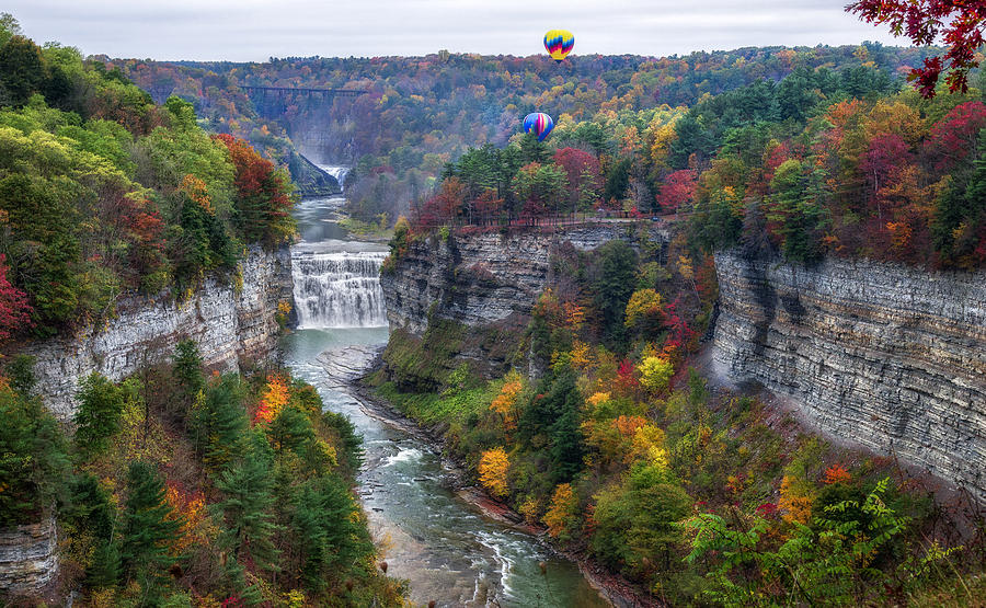 Nature Photograph - Letchworth Middle Falls by Mark Papke