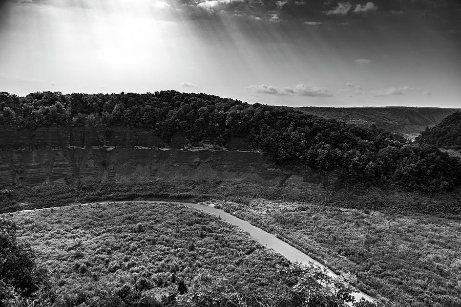 Letchworth Park in Black and White Photograph by Tim Buisman