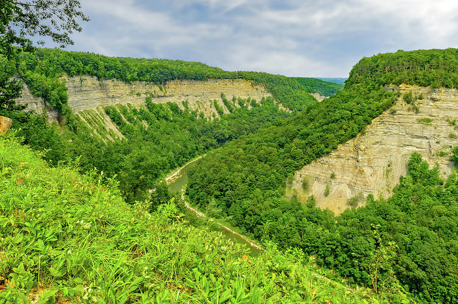 Letchworth State Park Canyon   -   letchworthgorge172383 Photograph by Frank J Benz