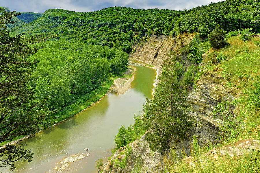 Letchworth State Park Canyon  -  letchworthparkgorge172390 Photograph by Frank J Benz