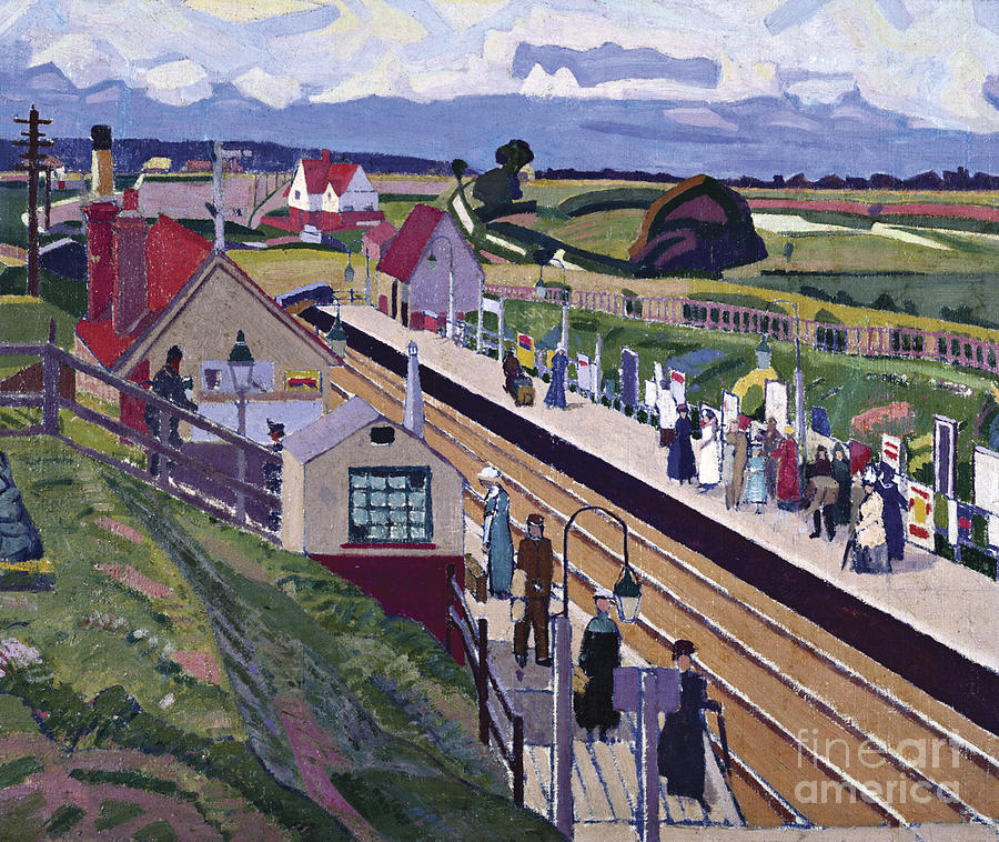 Letchworth Station Painting by MotionAge Designs