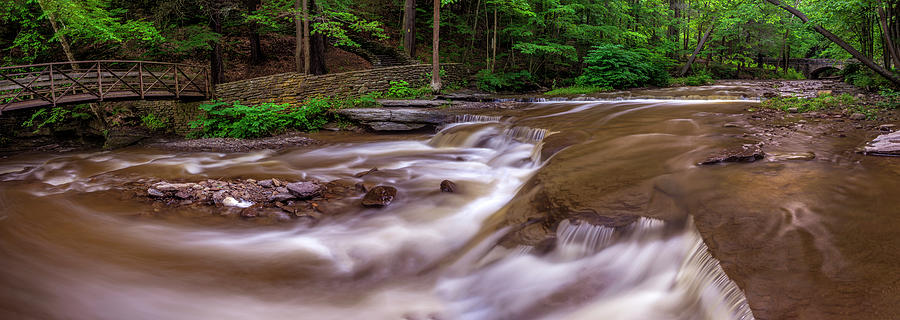 Letchworth Wolf Creek Pano Photograph by Mark Papke