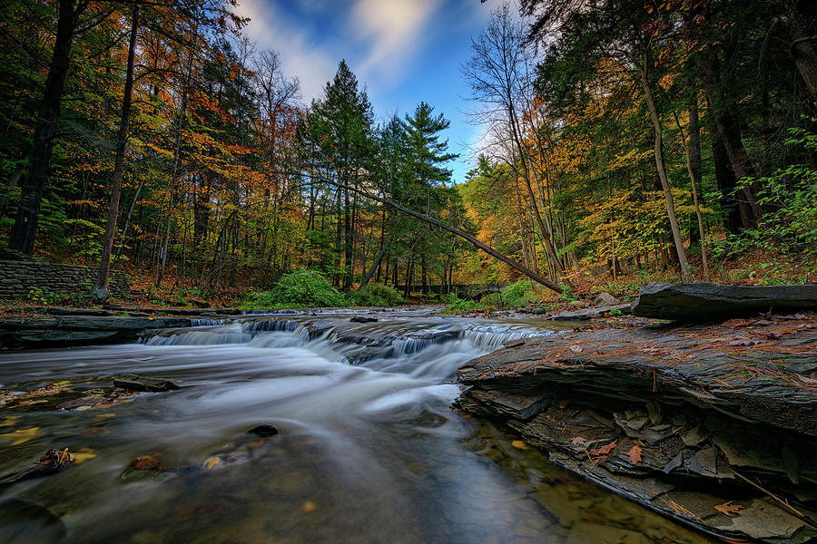 Fall Photograph - Letchworths Wolf Creek  by Rick Berk