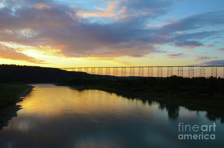 Lethbridge High Level Bridge Photograph by Bob Christopher - Fine Art ...