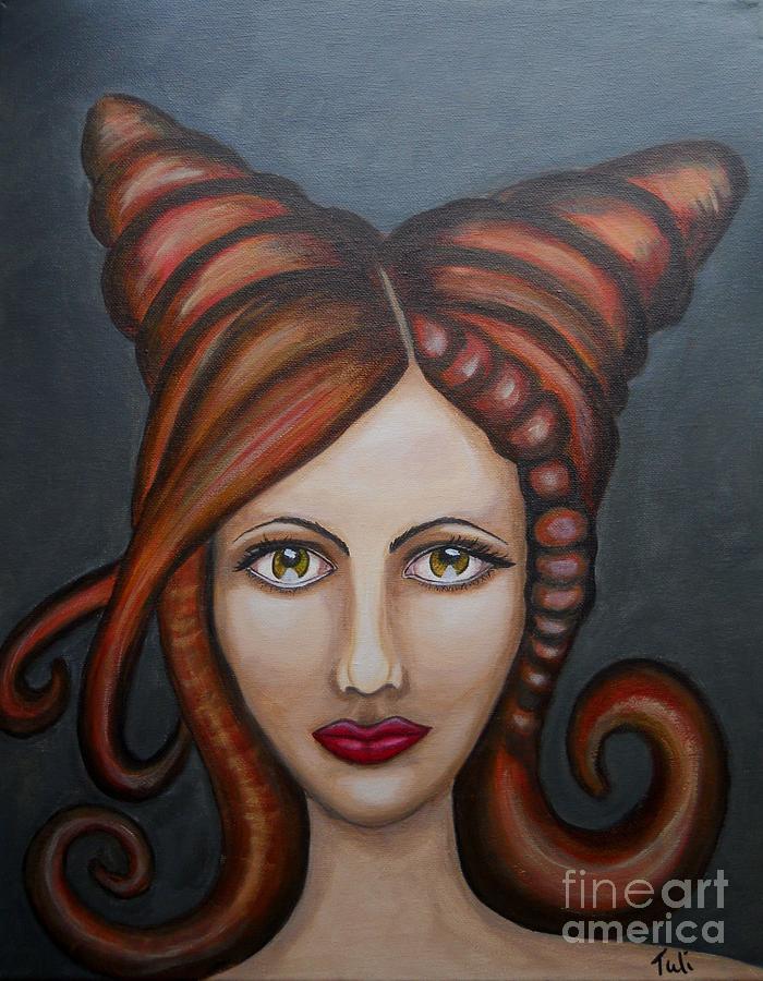 Portrait Painting - Leticia by Claudia Tuli