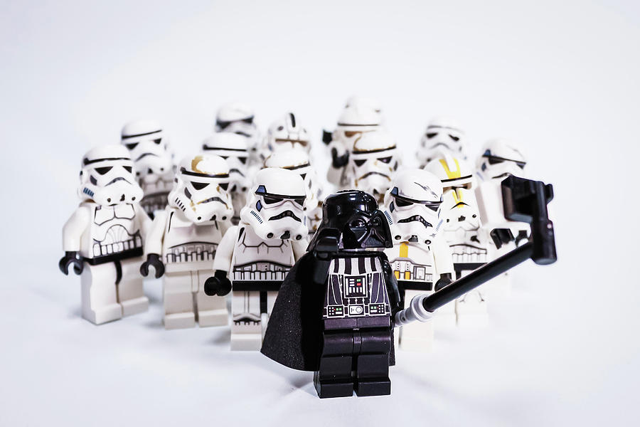 Star Wars Photograph - Lets do selfi said Vader by Matt Kustra