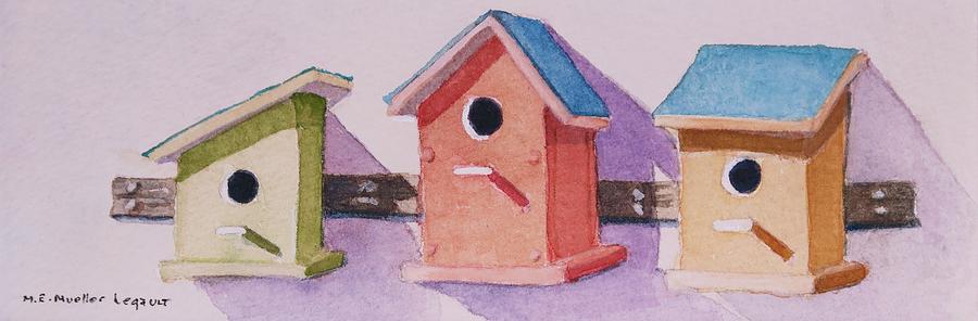 Bird Painting - Lets Rent by Mary Ellen Mueller Legault