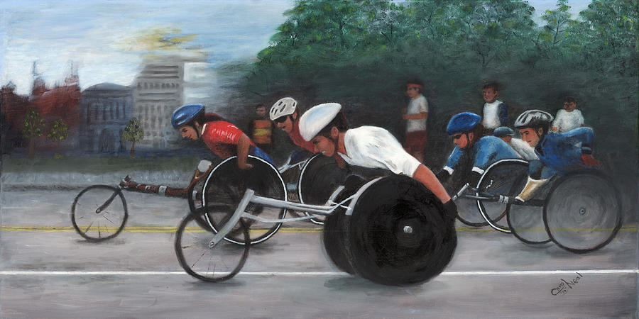 Lets Roll Painting by Carol Neal-Chicago